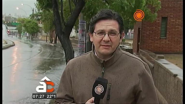 Viento fuerte y lluvia en Córdoba