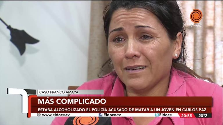 Sin consuelo: el dolor de la madre de Franco Amaya