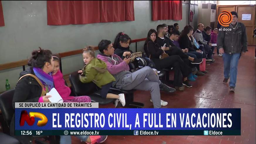 Registro civil con mucha demanda