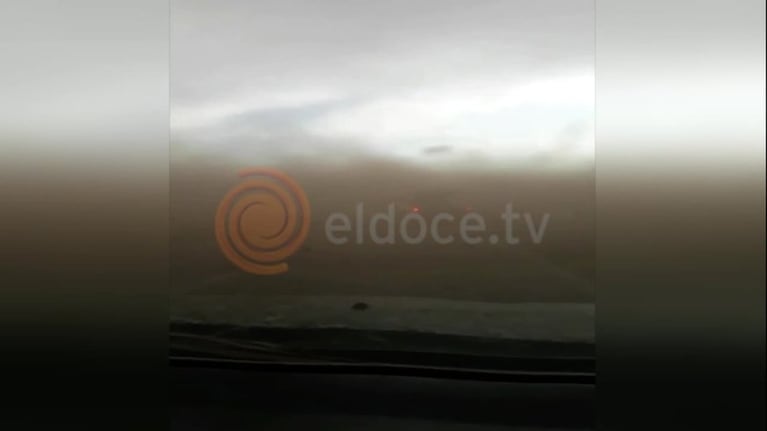 Ruta 19: así se vivió la tormenta de tierra