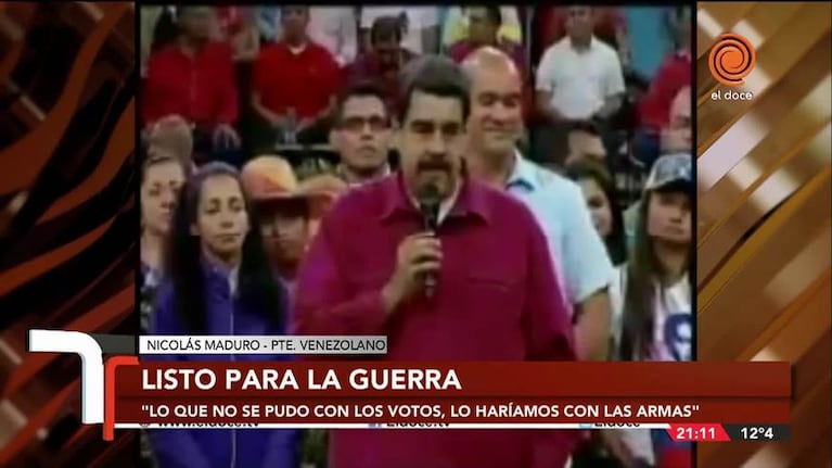Maduro: “Liberaríamos nuestra patria con las armas”