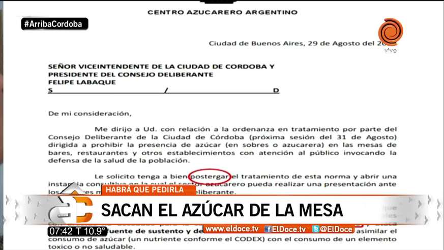 Ya no habrá azúcar en las mesas de los bares