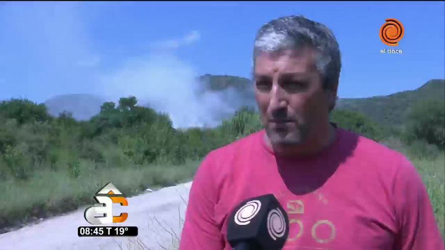 El humo del basural de Carlos Paz afecta a los vecinos de San Nicolás