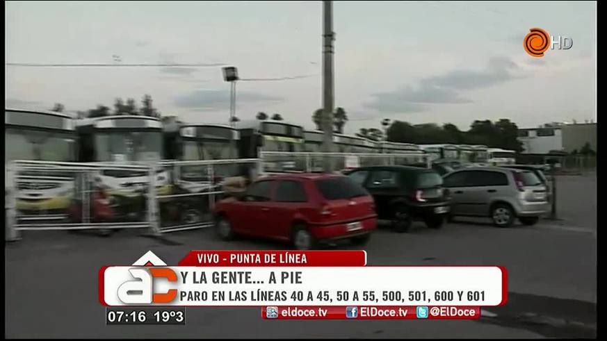 Paro de Autobuses Santa Fe: los choferes en la punta de línea