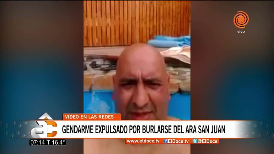 Gendarme expulsado por burlarse de la búsqueda del ARA San Juan