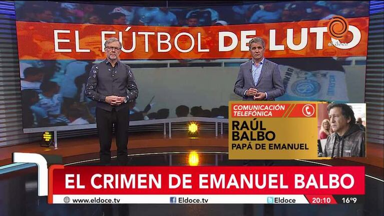 El dolor del padre del hincha asesinado