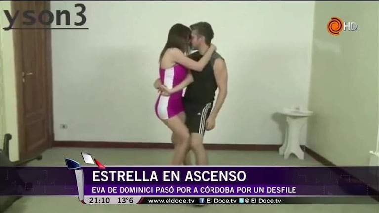 Eva De Dominici desfiló en Córdoba