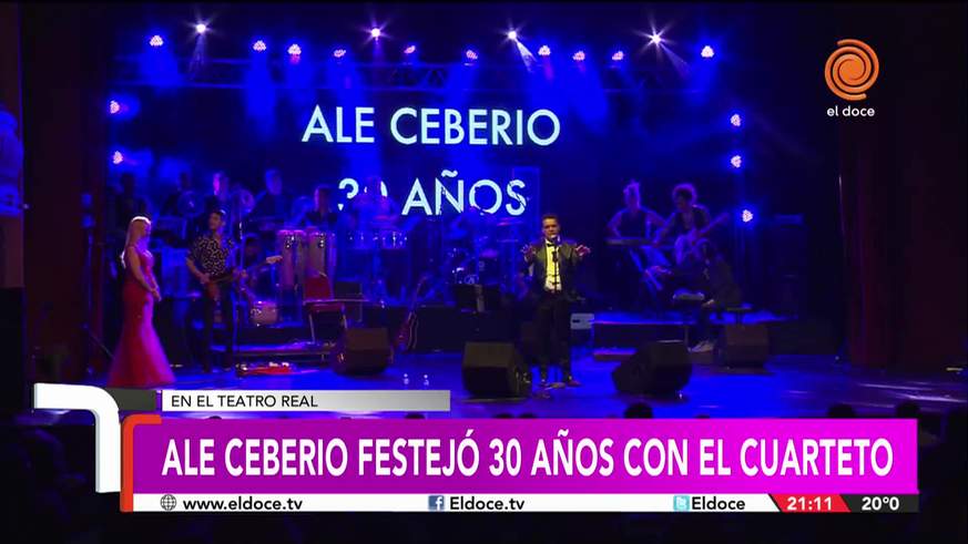 Ale Ceberio celebró sus 30 años en el cuarteto