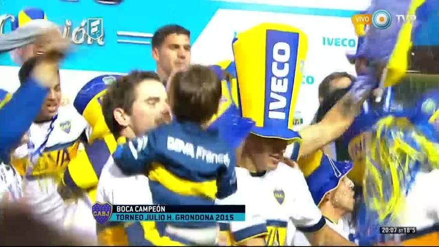 Los festejos de Boca campeón