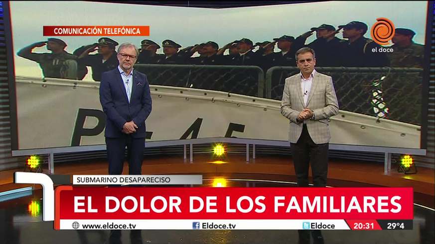 El dolor de los familiares del submarino desaparecido