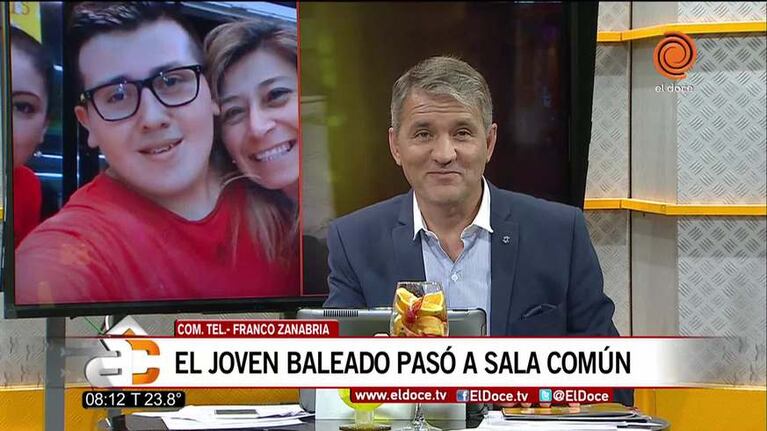 La palabra de Franco Zanabria antes de ser dado de alta