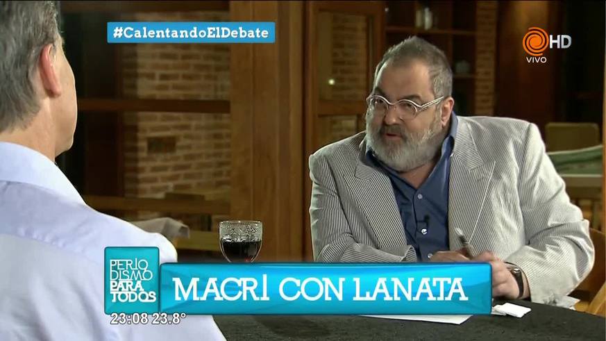 Macri, a solas con Lanata