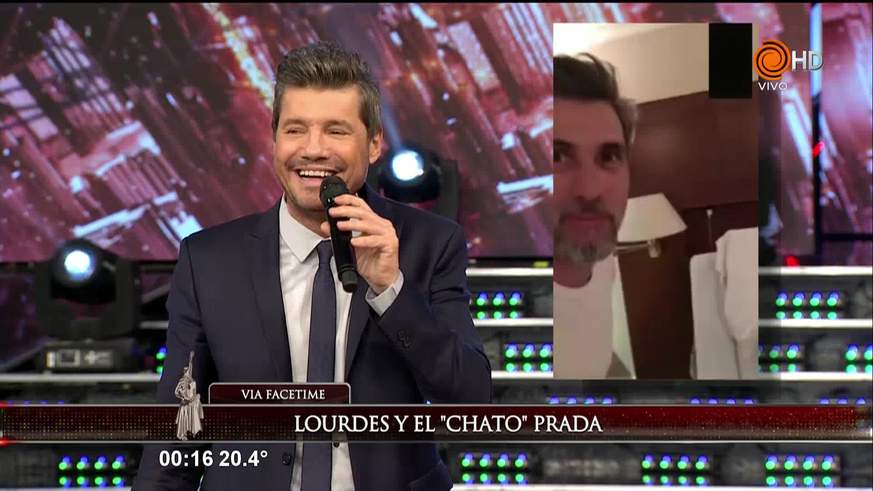 Tinelli habló con Lourdes por el nacimiento de Valentín