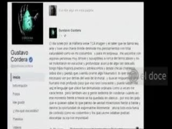 Habló Gustavo Cordera y trató de explicar sus dichos