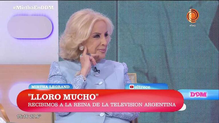 Mirtha Legrand lloró al recordar a su hijo