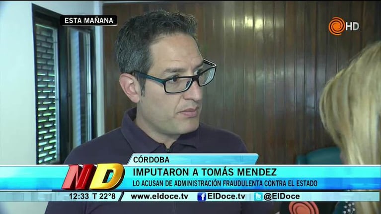 Tomás Méndez se defiende de la imputación judicial