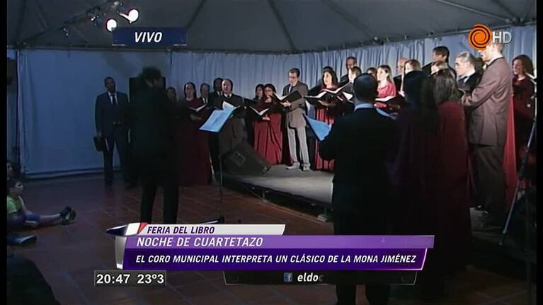 El coro municipal cantó "¿Quién se ha tomado todo el vino?"
