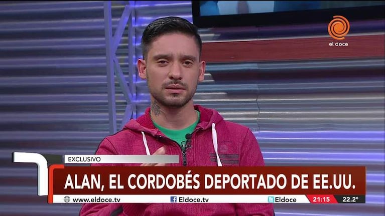 El cordobés deportado por Trump: "Argentina no le puede dar nada a mis hijos"