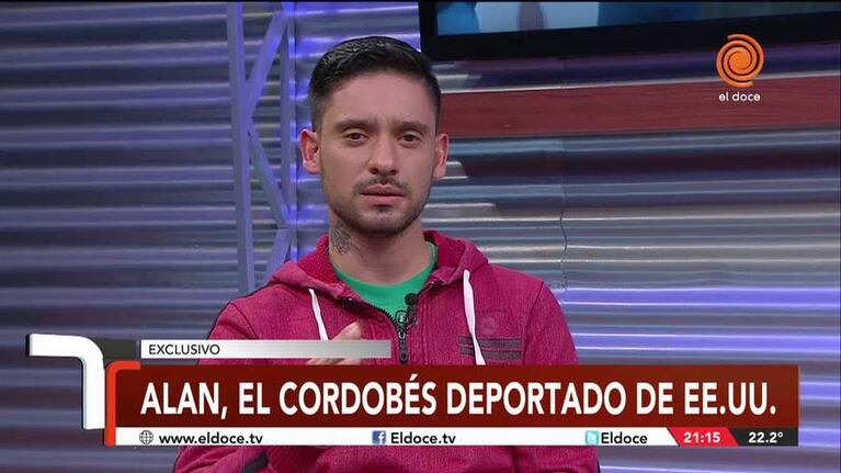 El cordobés deportado por Trump: "Argentina no le puede dar nada a mis hijos"