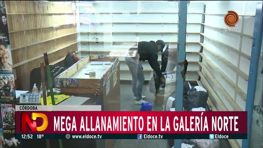 Mega allanamiento en la Galería Norte