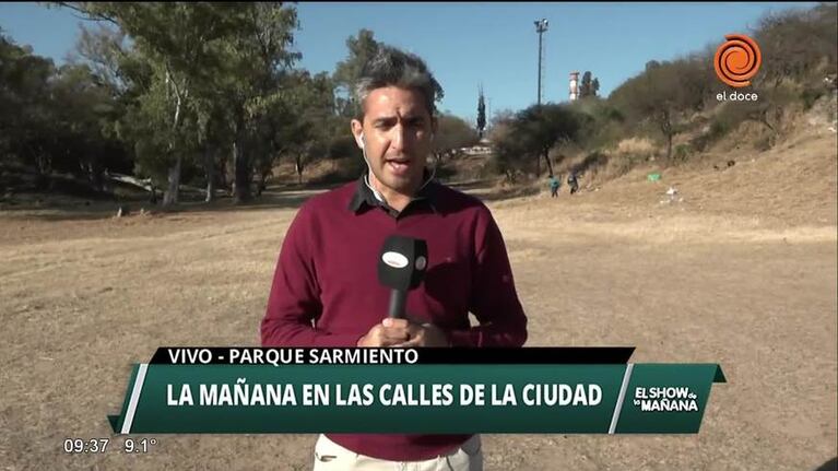 Investigan incendio en Parque Sarmiento