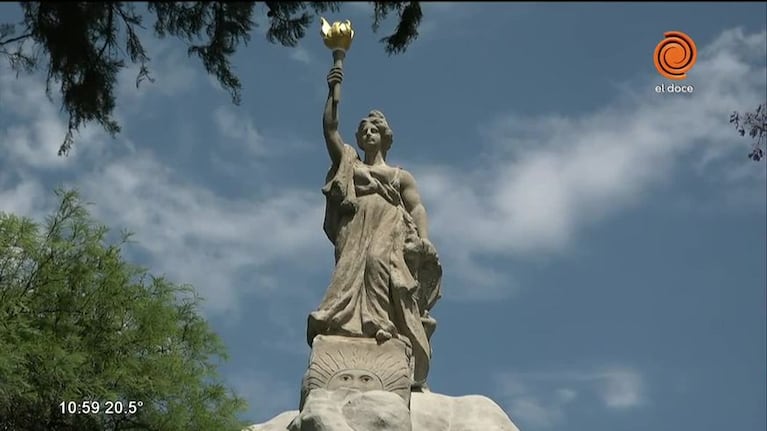 Reinauguran Estatua de la Libertad en Córdoba