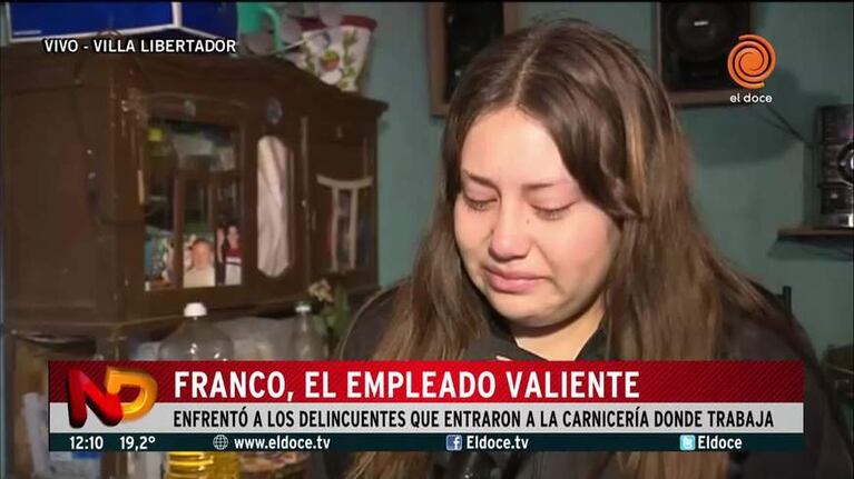 El pedido de la hermana de Franco, el empleado baleado en la carnicería