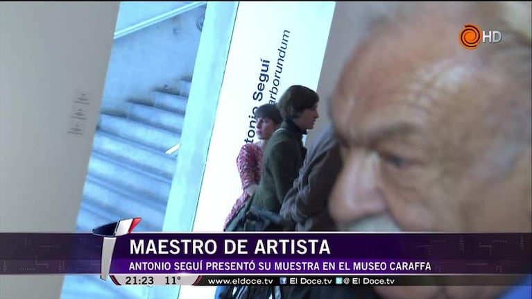 Antonio Seguí presentó su muestra en el Museo Caraffa