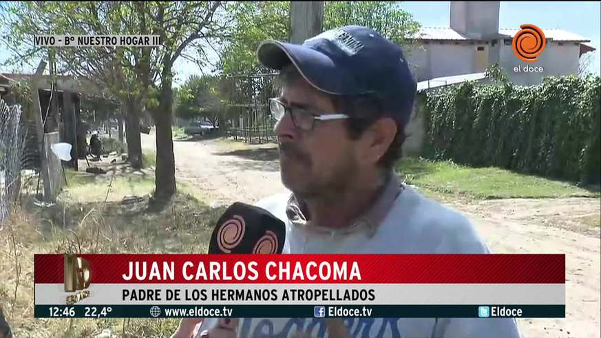 La bronca del padre de los hermanos Chacoma 