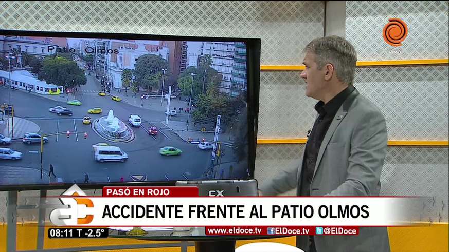 Accidente registrado en la esquina del Patio Olmos
