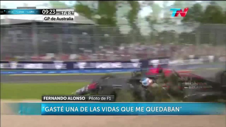 Fernando Alonso, tras el milagroso accidente