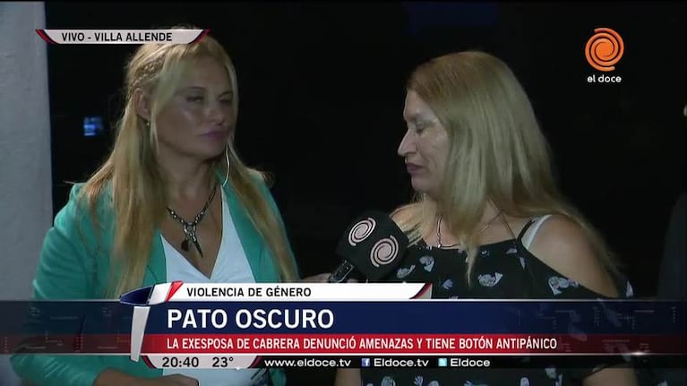 La ex esposa del Pato Cabrera también lo denunció