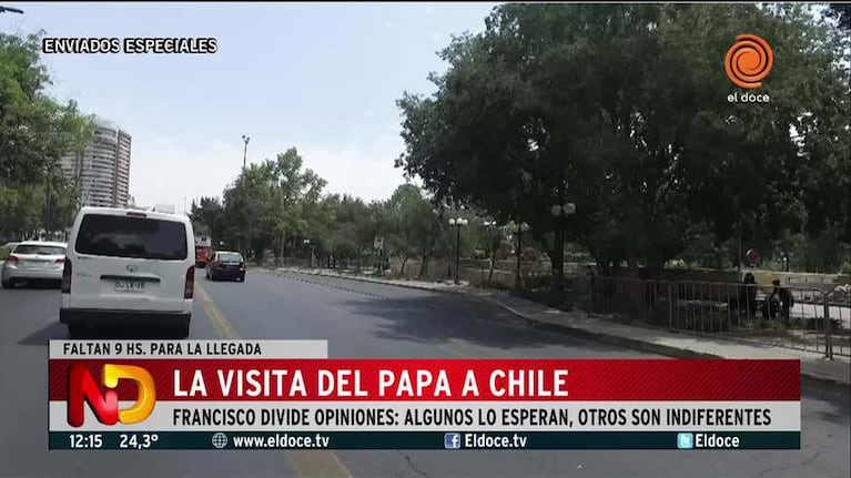 El Doce en Chile: la visita del Papa divide opiniones
