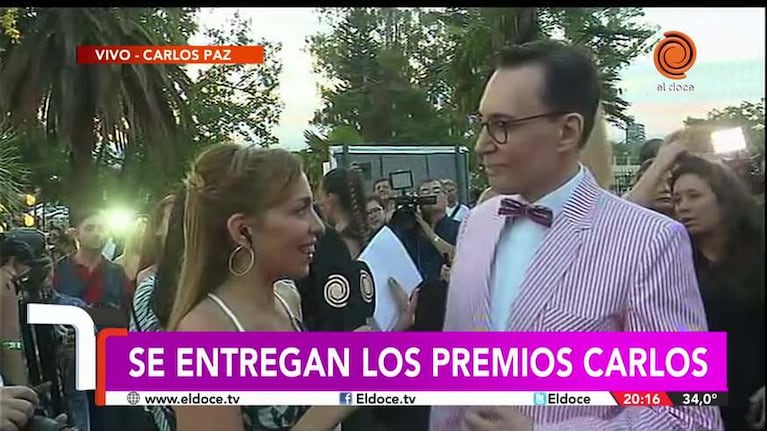 Premios Carlos 2018: el look de Marcelo Polino y Noelia Marzol