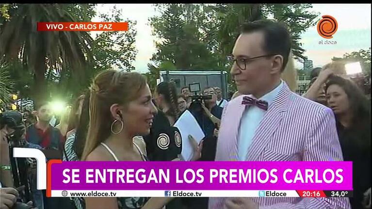Premios Carlos 2018: el look de Marcelo Polino y Noelia Marzol
