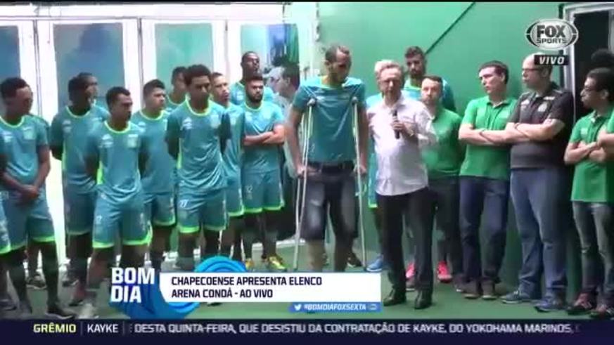 Neto, en la presentación del Chapecoense