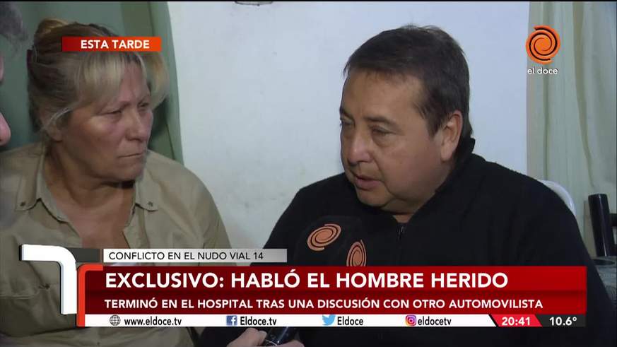 Dieron de alta al hombre agredido en una discusión de tránsito