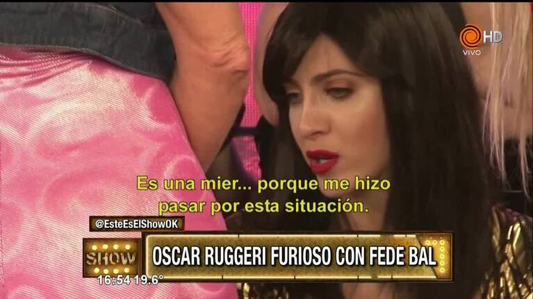 La bronca de Ruggeri con Fede Bal