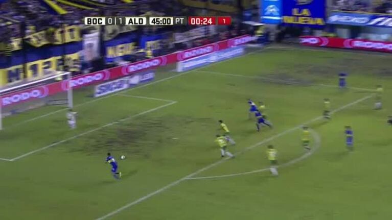 Chávez metió el empate de Boca ante Aldosivi