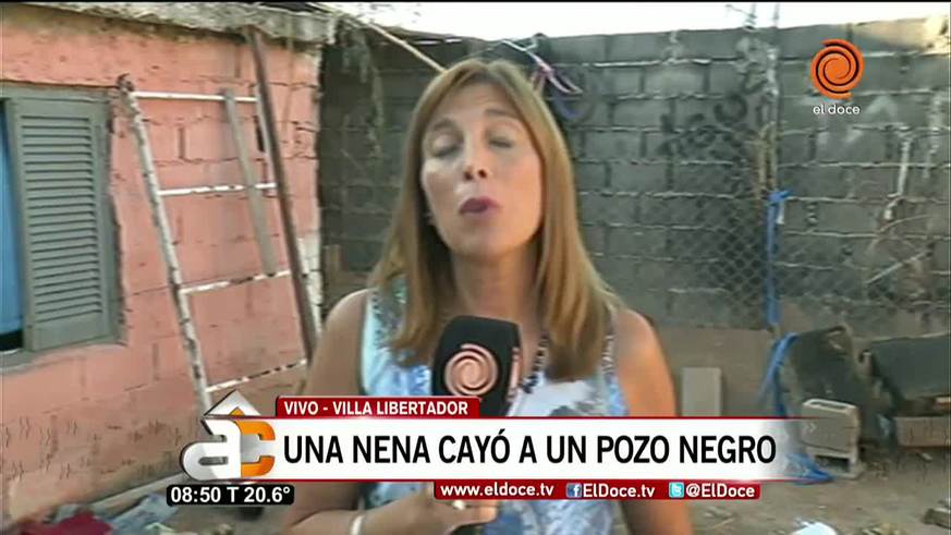 Una nena se cayó en un pozo negro