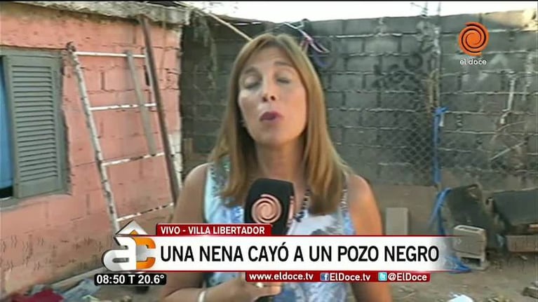 Una nena se cayó en un pozo negro