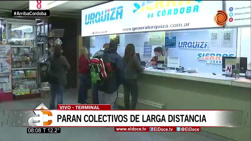 Varias empresas se sumaron al paro de colectivos de larga distancia