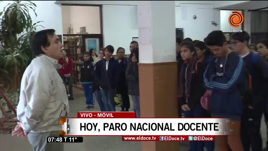 Poco acatamiento al paro docente