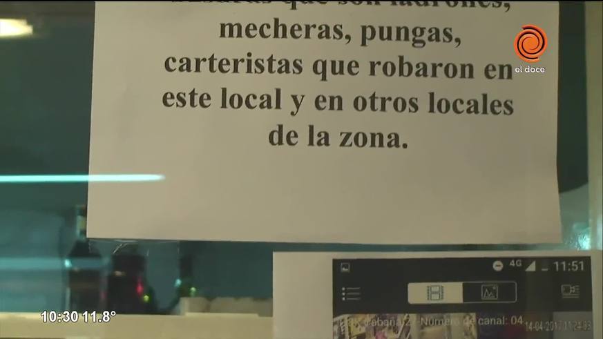 Escrachan a ladrones en el centro