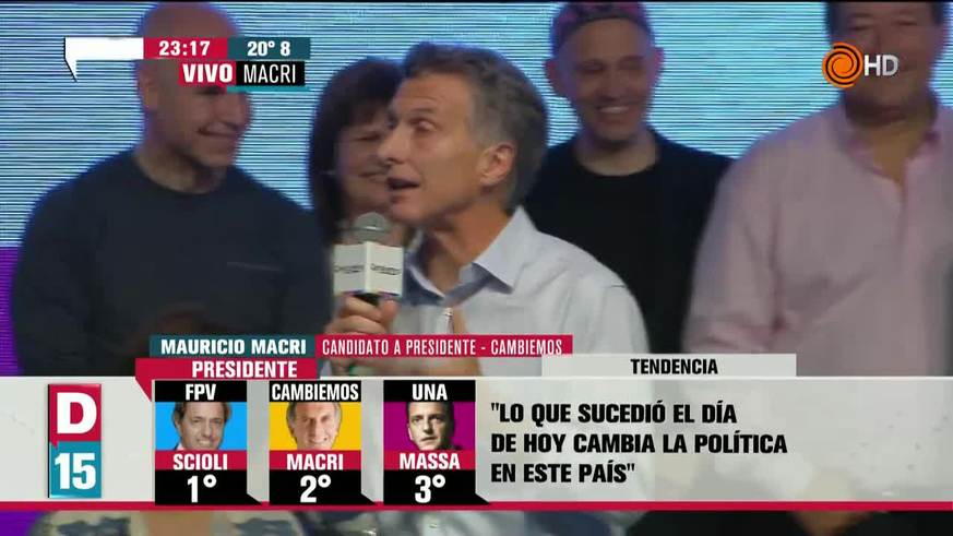 Macri festejó y anticipó un balotaje