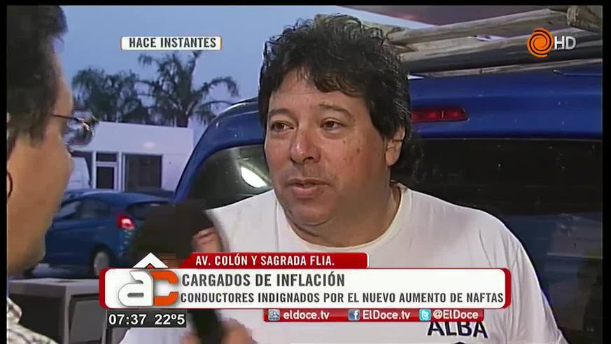 Los conductores, al enterarse del nuevo aumento de la nafta 