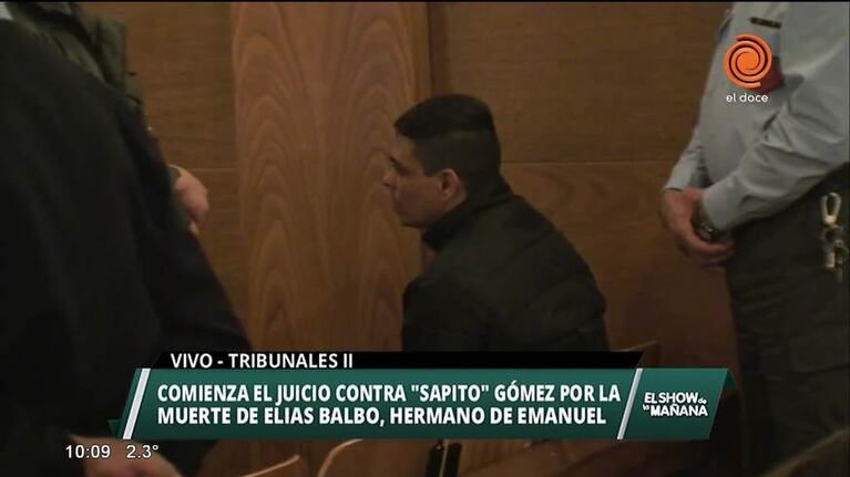 Inició el juicio contra "Sapito" Gómez