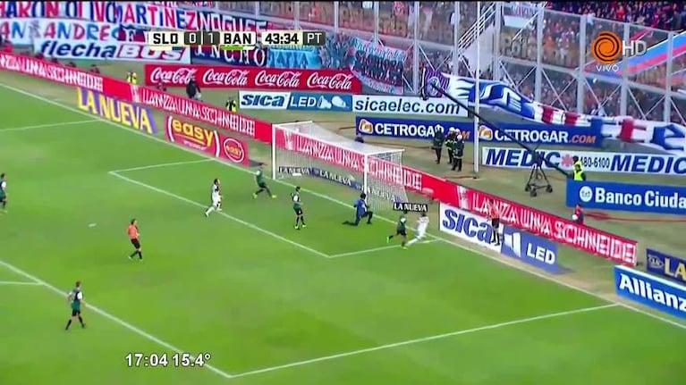 Blanco marcó el primer gol de San Lorenzo