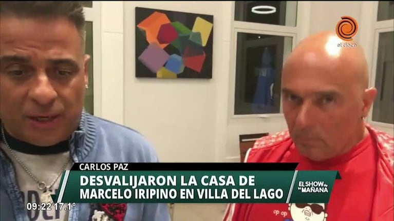 La bronca de Marcelo Iripino tras el asalto a su casa en Carlos Paz