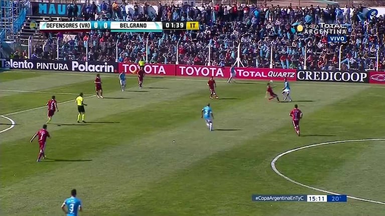 El gol tempranero de Ramis para Belgrano